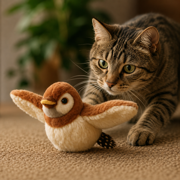 Hareketli Sesli Penguen Kedi Oyuncağı