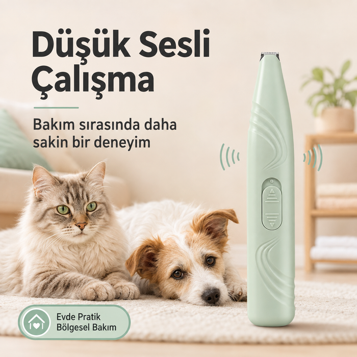Mini Pilli Pati ve Hassas Bölge Tıraş Makinesi – Eldiven Hediyeli