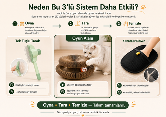 Mavera PatiForm™ – Şekillendirilebilir Kedi Oyun ve Tırmalama Alanı
