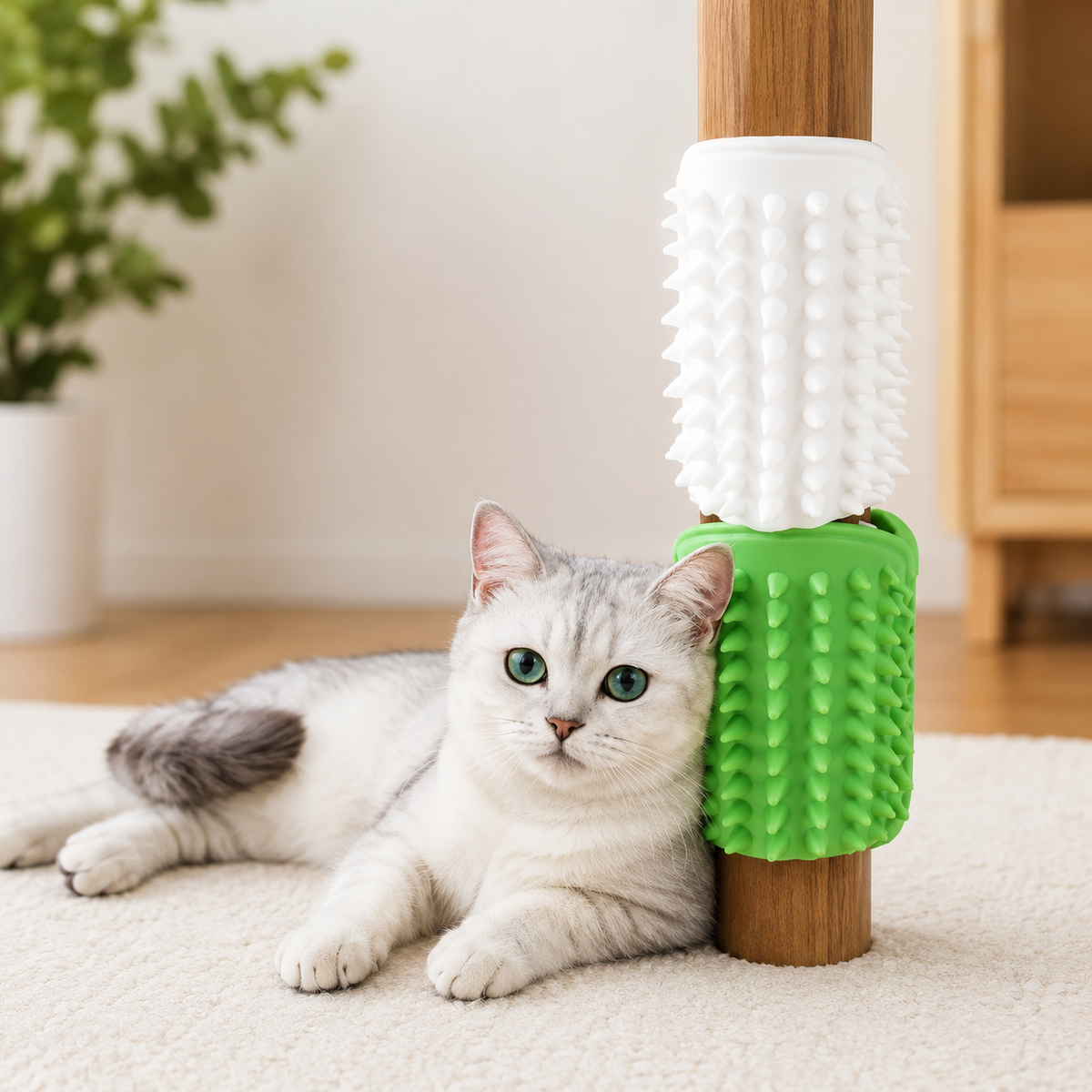 Silikon Kedi Kaşıma Aparatı