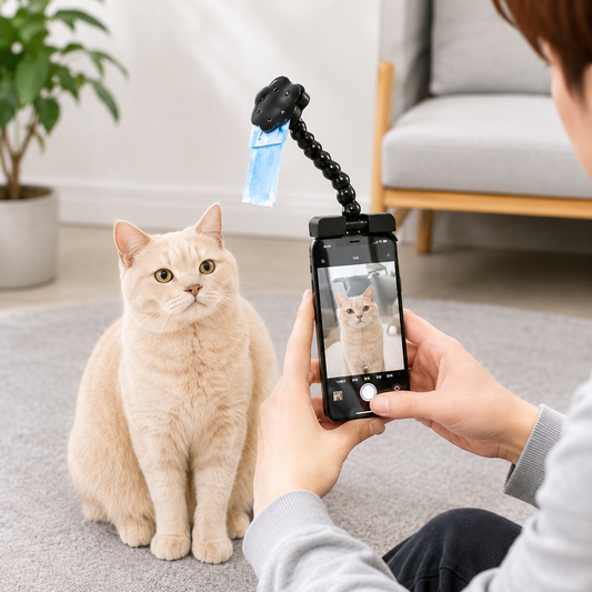 Kediler İçin Selfie Çubuğu Fotoğraf Aparatı