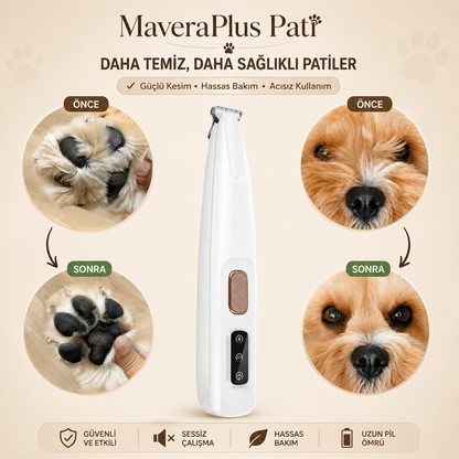 Kedi ve Köpekler İçin LED Işıklı Pati & Hassas Bölge Tıraş Makinesi
